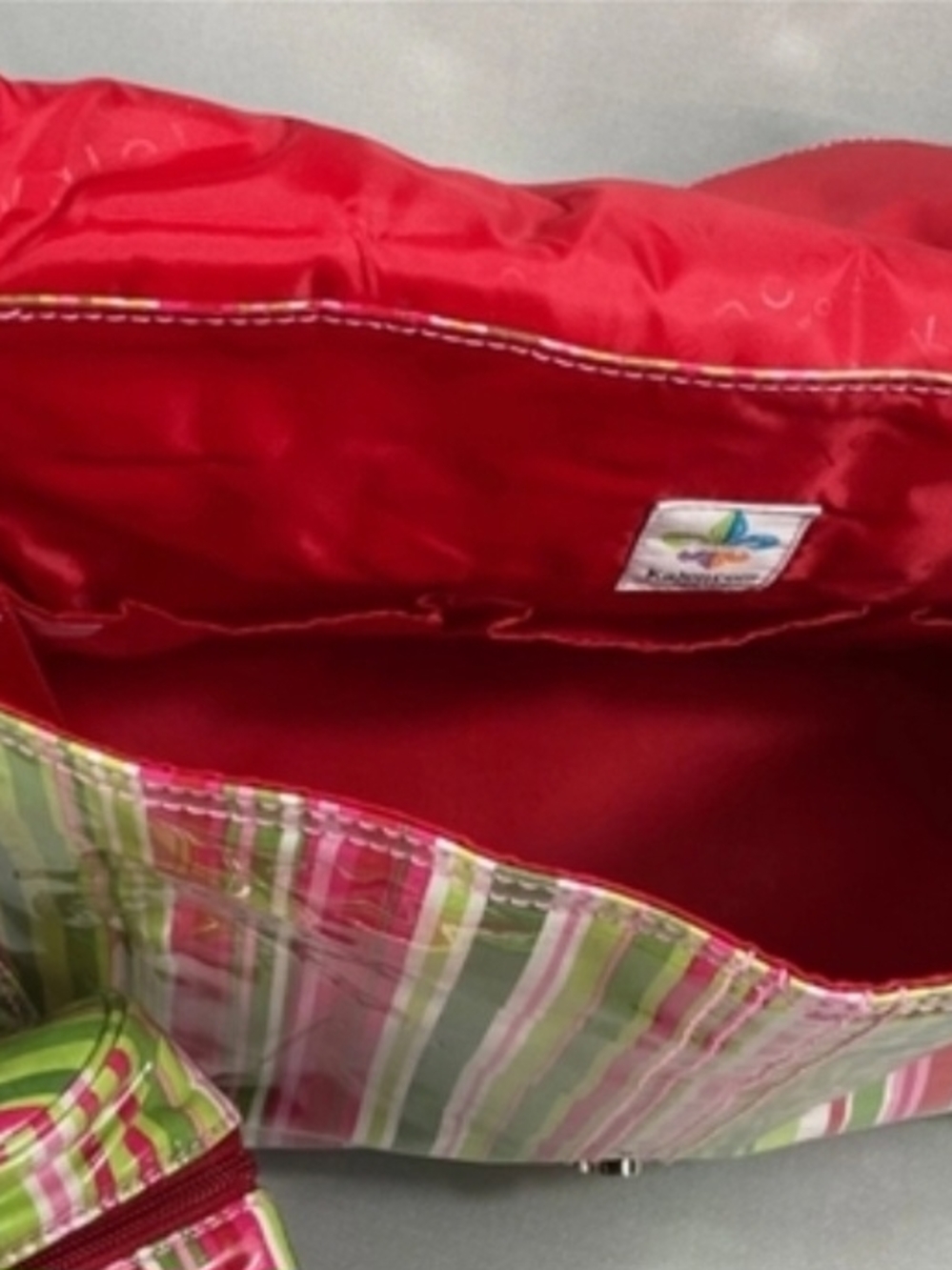 Kalencom Striped Pink & Green Baby Bag - Picture 10 of 10